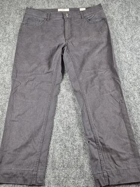 ​Brax Cooper Fancy Regular Fit Pants Grey Blue Planet Seaqual Eco 35x32 Mens